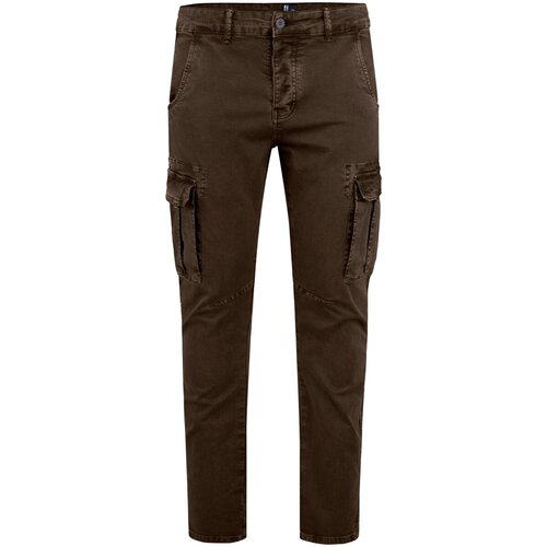 Bomboogie Hlače Cargo Slim Pant In Stretch Gab Kostanjeva Slike