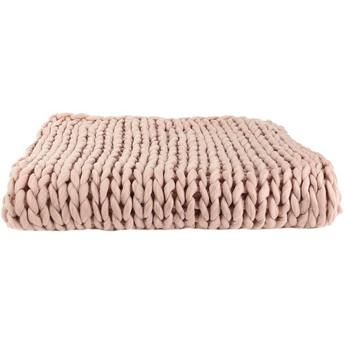 The home deco factory Posteljna pregrinjala CHUNKY Rožnata Slike