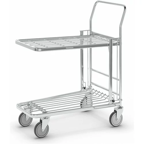 Kongamek Nakupovalni voziček, pocinkan, DxŠxV 860 x 530 x 1010 mm, nosilnost 300 kg