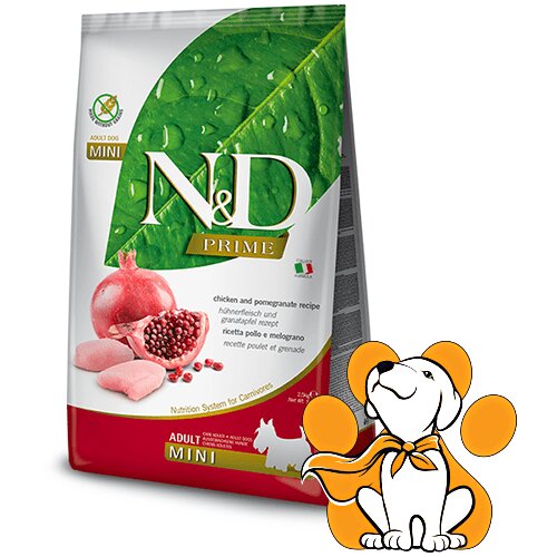 N&d Suva hrana za pse Prime Mini Adult Piletina i Nar 7kg Cene