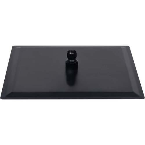  Glava za tu&amp;scaron; od nehrđajućeg čelika 30 x 30 cm četvrtasta crna Slike