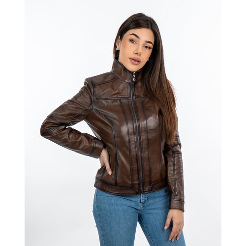 La Force Fashion Kožna jakna Bellucci - Braon Cene