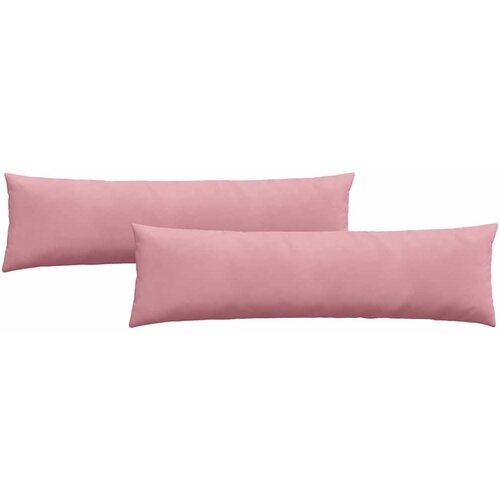 vidaXL Blazine za kavč 2 pcs Roza 145 x 40 cm Žametna tkanina, (5000083446) Cene