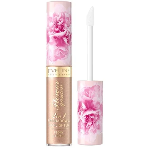 Eveline Cosmmetics Flower Garden 2 v 1 tekoča podlaga-osvetljevalec 02, (21649170)