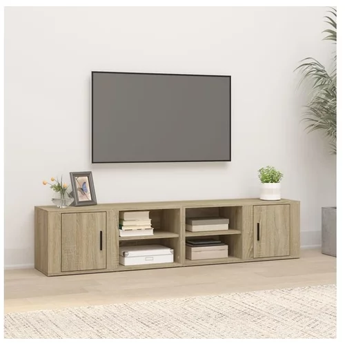  TV omarica 2 kosa sonoma hrast 80x31,5x36 cm inženirski les