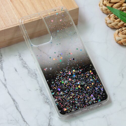  Torbica silikonska glitter za samsung A525F/A526B/A528B galaxy A52 4G/A52 5G/A52s 5G crna Cene