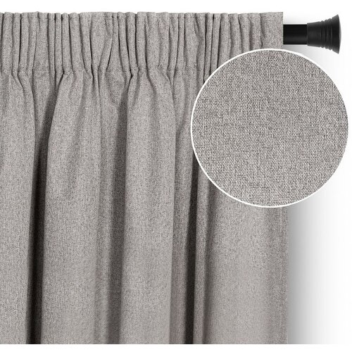 Restilo CORITA curtain, beige, plain, classic/modern style, multifunctional tape, material: textured fabric with blackout effect, 140 x 160 cm Cijene