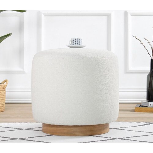 Atelier Del Sofa Cheriton Puf - Cream Cream Pouffe Cene