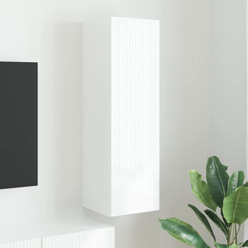 TV zidni ormar Zidne Bijelo 30 x 31 x 100 cm Konstruirano drvo Cijene