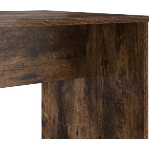 vidaXL Stol Dimljeni hrast 138.5 x 55 x 143 cm Konstruirano drvo Cene