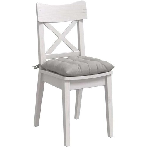 VidaXL jastučići za sjedenje 4 pcs svijetlo siva 40 x 40 x 6 cm Slike