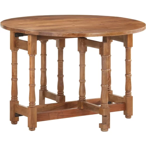 vidaXL blagovaonski stol okrugli 110 x 76 cm od masivnog drva manga