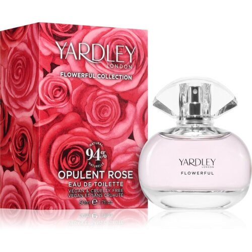 Yardley Flowerful Opulent Rose toaletna voda za žene 50 ml Slike