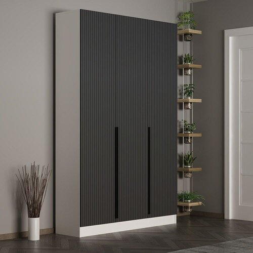 Woody Fashion Ormar Noah-8265, 135x210x35 cm, Crni Cene