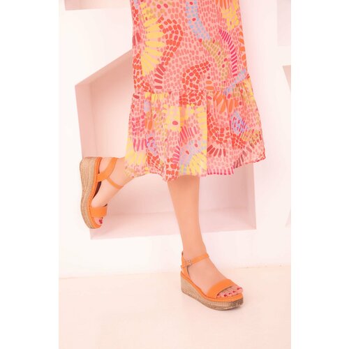 Soho Orange Women's Wedge Heeled Shoes 18131 Cene