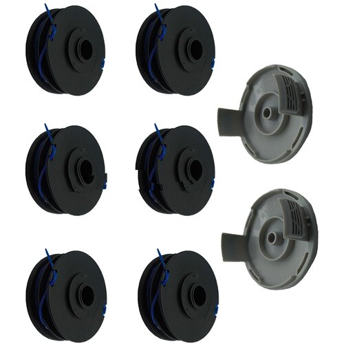 INF Združljiv nadomestni set RAC123 Trimmer Spool &times;6 + RAC122 Cover &times;2 za Ryobi, (5000078610) Cene