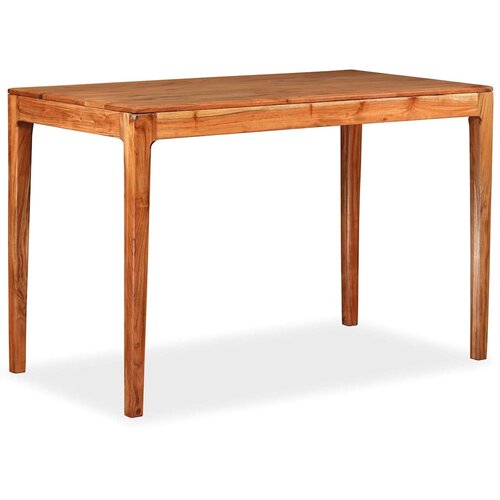  Blagovaonski stol od masivnog drva 118 x 60 x 76 cm Slike