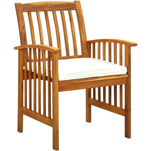  3058091 9 Piece Garden Dining Set with Cushions Solid Acacia Wood (45963+312128+2x312129) Slike