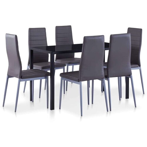  Sedmodijelni blagovaonski set sivi Cijene