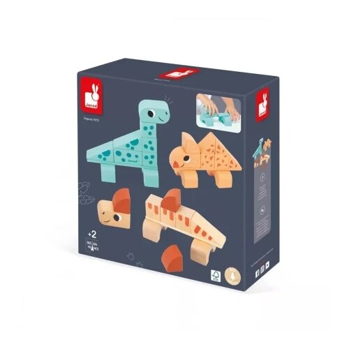 Janod Dino Cubikosaurus - drvene kocke ( 3325 ) Cene