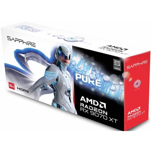 Sapphire Graficka karta PULSE RX 9070 XT GAMING AMD 16GB/GDDR6/256bit/crna Slike