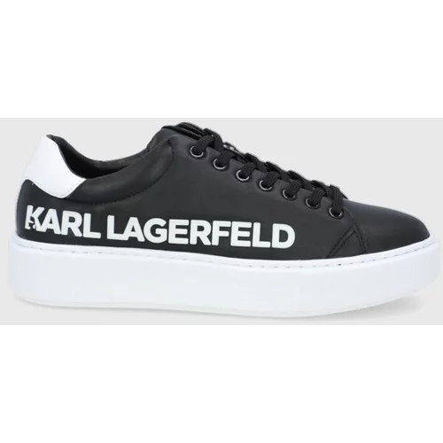 Karl Lagerfeld Kožne cipele Maxi Kup boja: crna