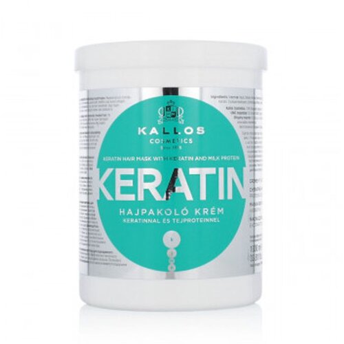 Kallos Keratin Maska za kosu s keratinom i mliječnim proteinima 1000 ml Slike