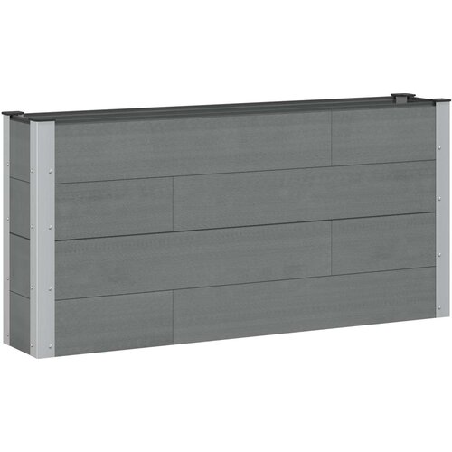 vidaXL Povi&scaron;ena gredica - Vrtna gredica Siva 150 x 30 x 72 cm WPC i aluminij - 150 x 30 x 72 cm Siva Cijene