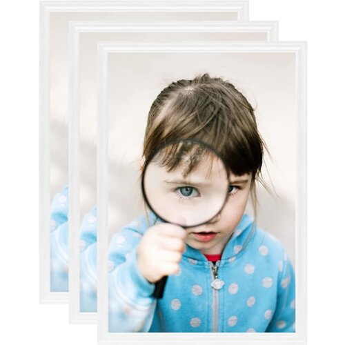 vidaXL foto okvirji 3 kosi stenski/namizni beli 15x21 cm MDF Cene