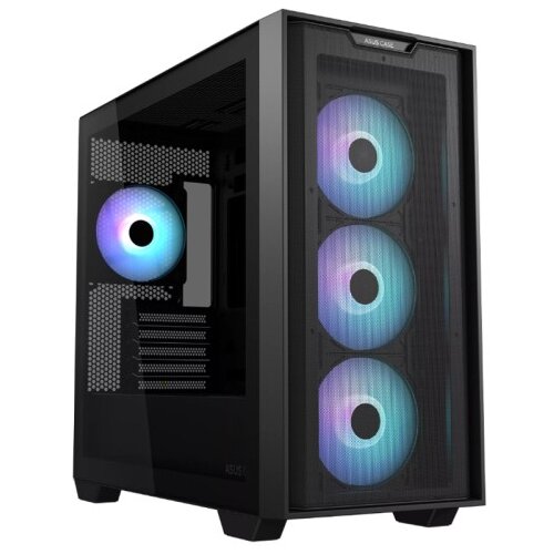 Asus A21 PLUS RGB micro-ATX okno BTF črno ohi&scaron;je Cene