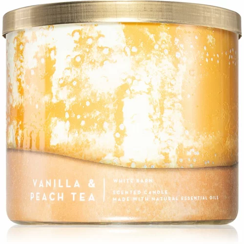 Bath & Body Works Vanilla & Peach Tea dišeča sveča 411 kos
