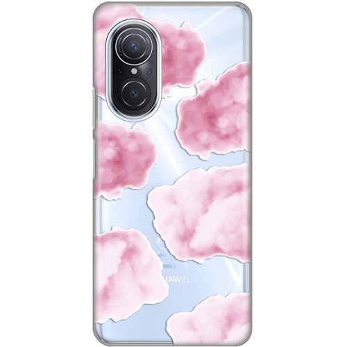 torbica silikonska print skin za huawei nova 9 se pink clouds Slike