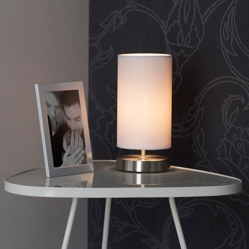 Brilliant Stona lampa CLARIE 1xE14/40W/230V mat hrom/bela Slike