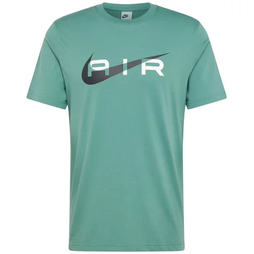 Nike Sportswear Majica 'AIR' žad / crna / bijela