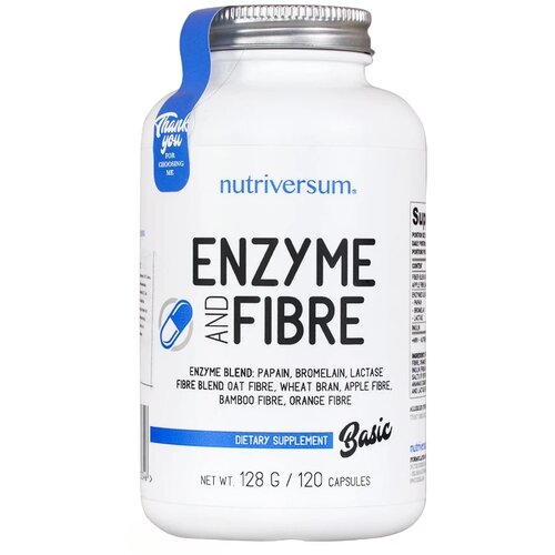 NUTRIVERSUM Dijetetski suplement Enzyme and Fibre 120 kapsula Cene