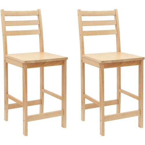  Trpezarijske stolice 2 pcs Prirodna 40 x 47 5 x 99 5 cm - Prirodna Slike