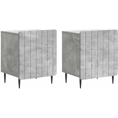  Noćni ormar 2 pcs Betonska siva 43 x 34,5 x 52 cm Cene