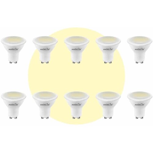 MAX-LED 10x LED žarnica - sijalka GU10 5W (40W) 400 lm toplo bela 3000K Cene