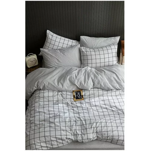 Mila Home Bela posteljnina za zakonsko posteljo/podaljšana z rjuho/4-delna 200x220 cm Geometric –