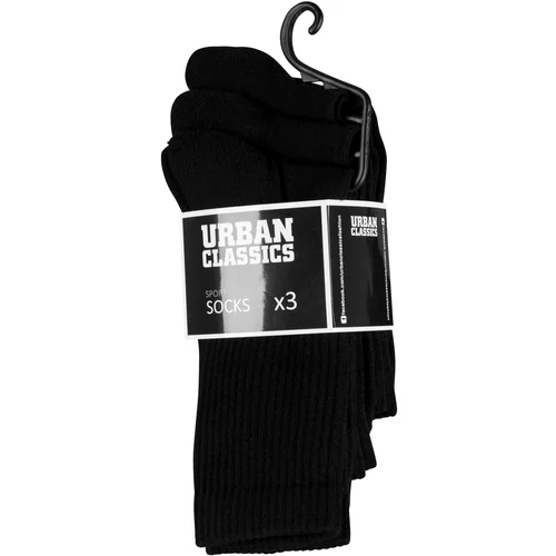 Urban Classics Sports Socks 3-Pack Black