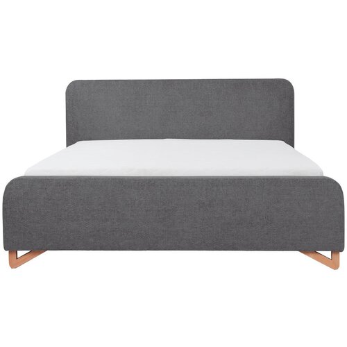 MID.YOU oblazinjena postelja 180 cm x 200 cm , les, umetna masa, tekstil, leseni material antracit Slike