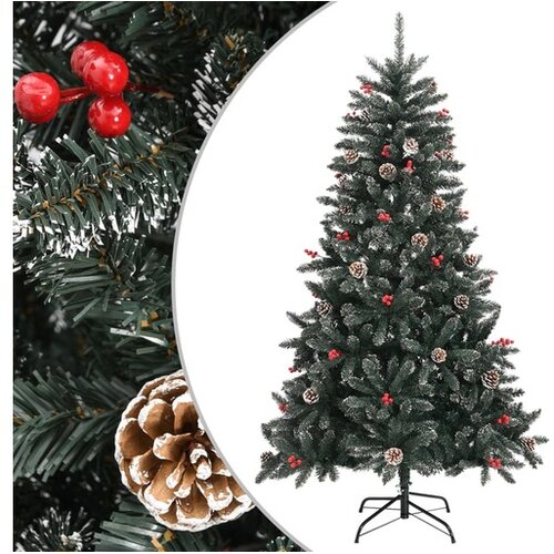  Umetna novoletna jelka s stojalom zelena 150 cm PVC Cene