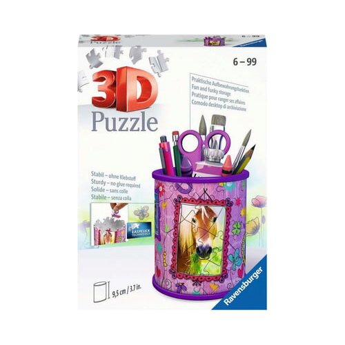 Ravensburger Puzzle - 3D Puzzle Organizer - Lonček za pisala z motivom konja, 54 delov Cene
