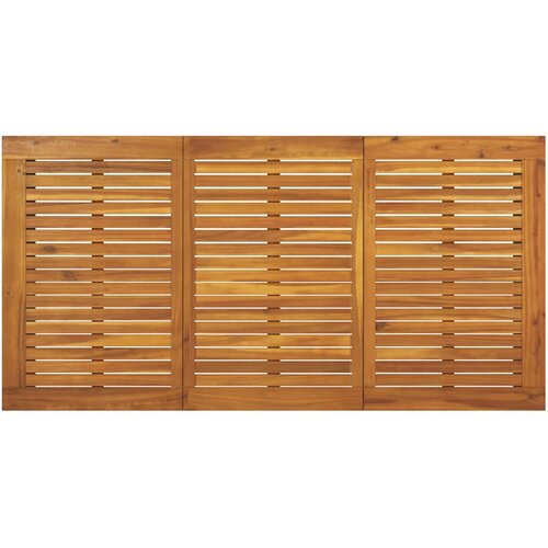  Vrtni set za objed 5 kom. Crna Čvrsto drvo akacije 160 x 80 x 75 cm Slike