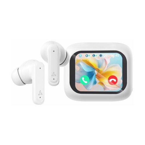 S Box slušalke bele bluetooth z mikrofonom ANC LCD zaslon EB-TWS08-W Cene