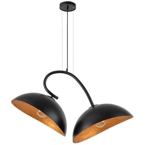  Luster na sajli SPACE 2xE27/60W/230V crna/bakarna Cene