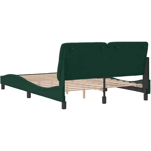  Okvir za krevet bez madraca tamnozeleni 140x190 cm bar&amp;scaron;unasti Slike