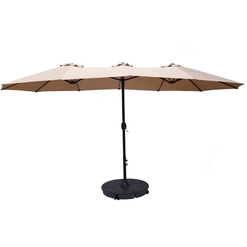 Rojaplast Bež suncobran 456x270 cm Double - Slike
