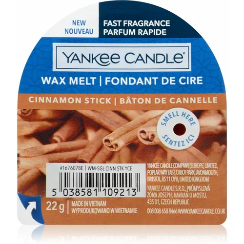 Yankee Candle cinnamon stick vosek za aroma lučko 22 g unisex