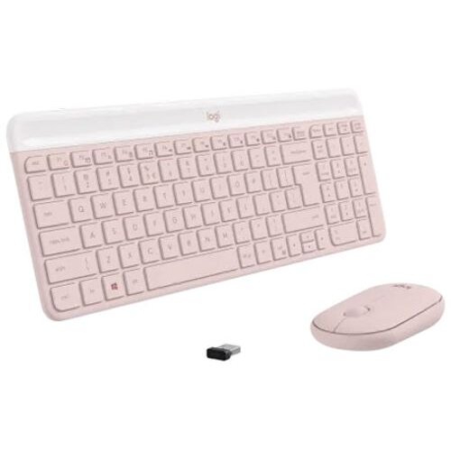 Logitech Set tastatura i miš MK470 roze Cene